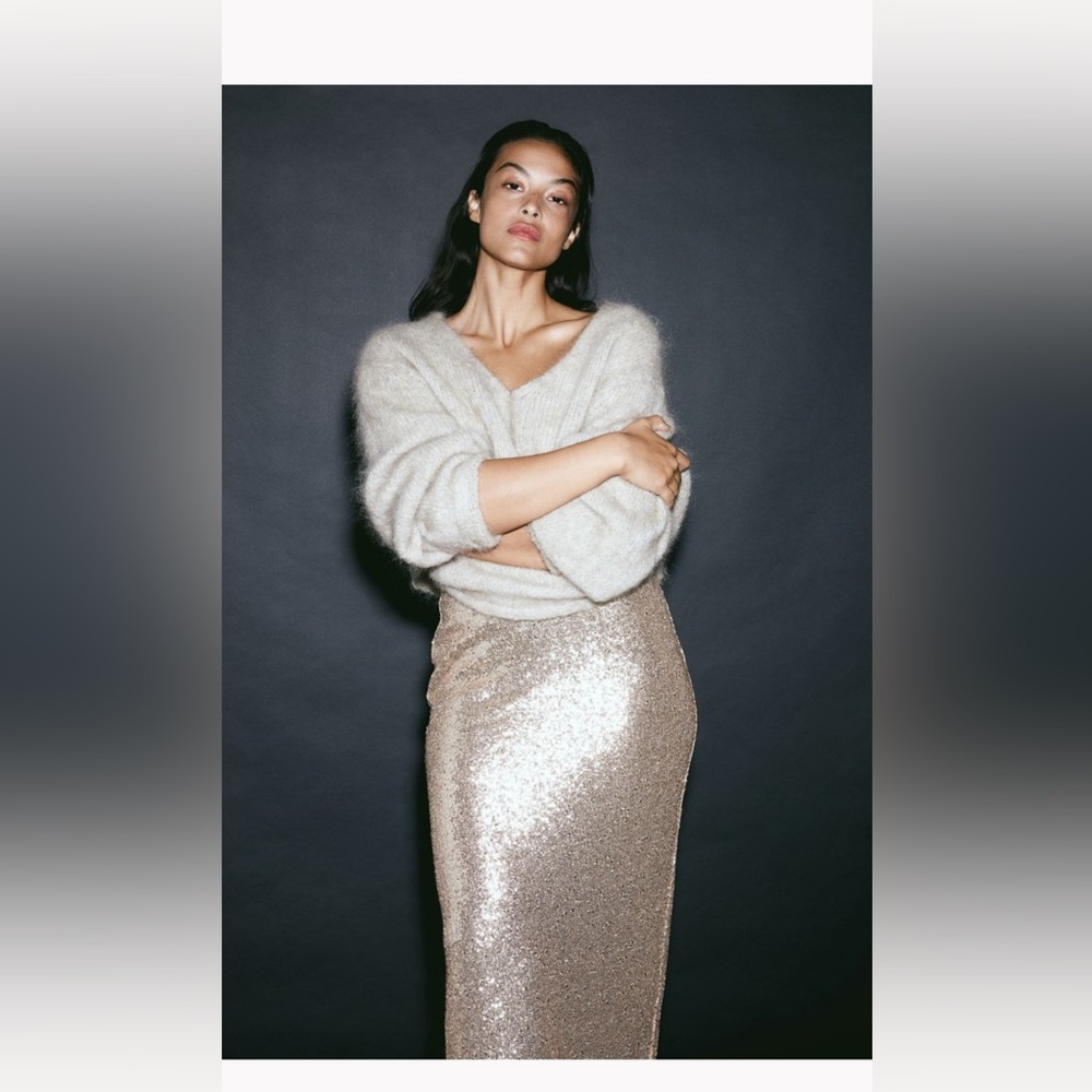 H&M Sequined skirt
